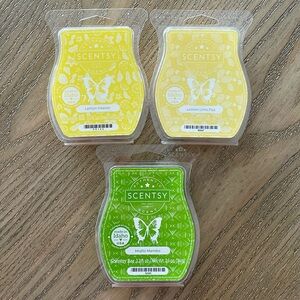 Scentsy Lemon Heaven, Lemon Lime Fizz, & Mojito Mambo Bars